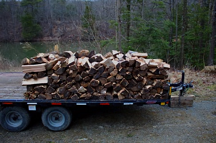 trailer full of firewood