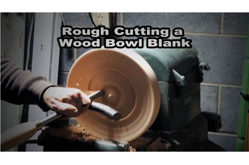 Lathe turning a bowl blank